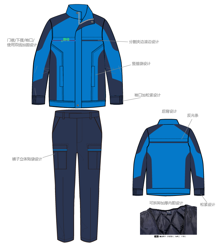 車(chē)間工作服設計圖